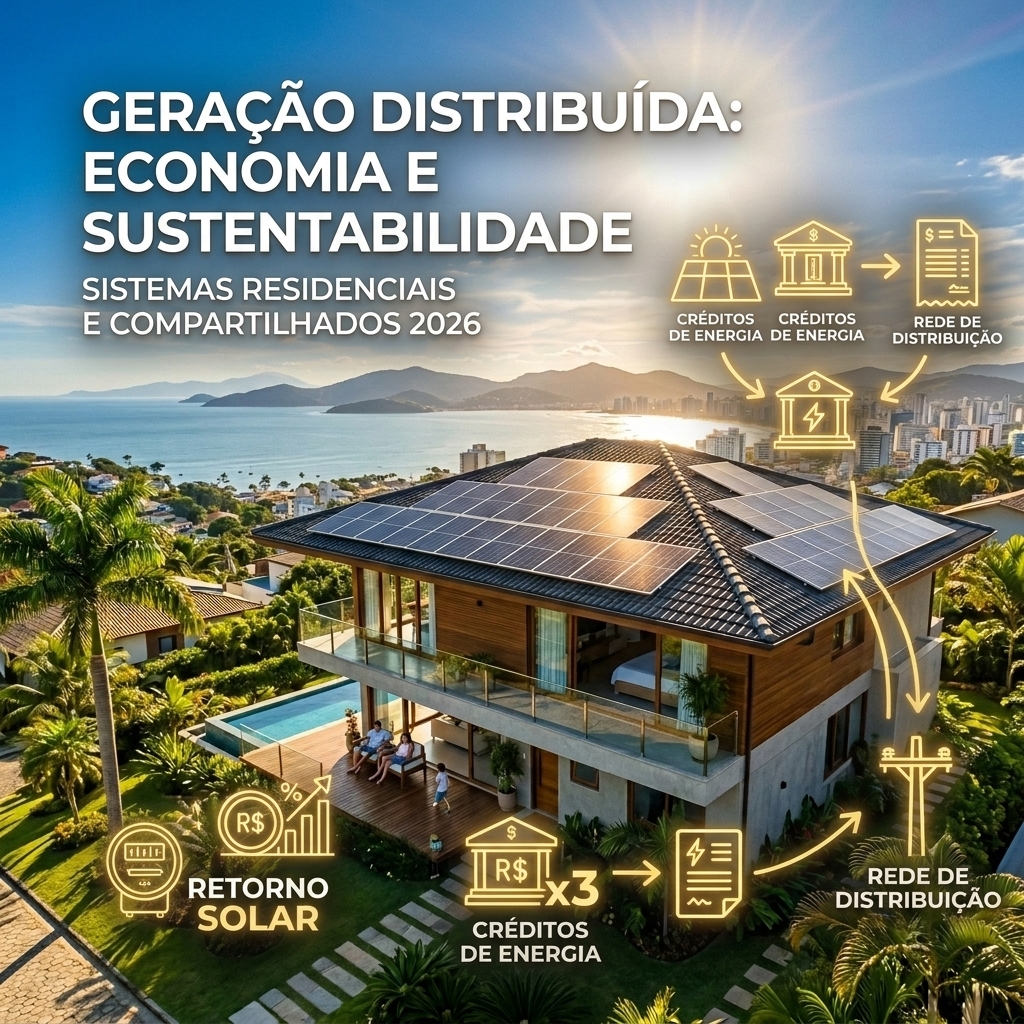 Como Funciona a Geração Distribuída de Energia Solar no Brasil em 2026